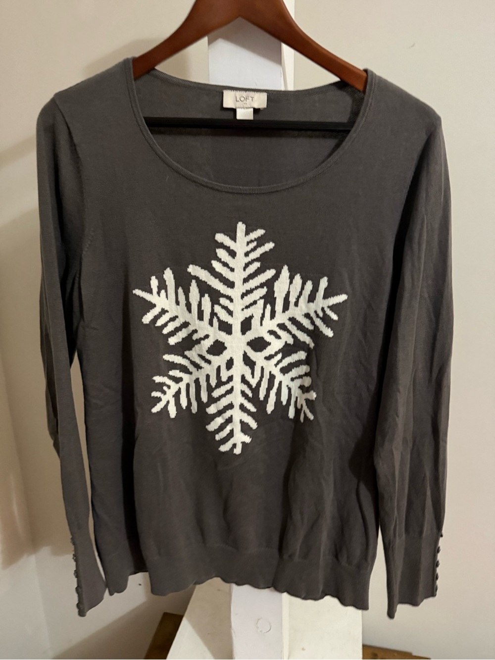 LOFT Snowflake Sweater